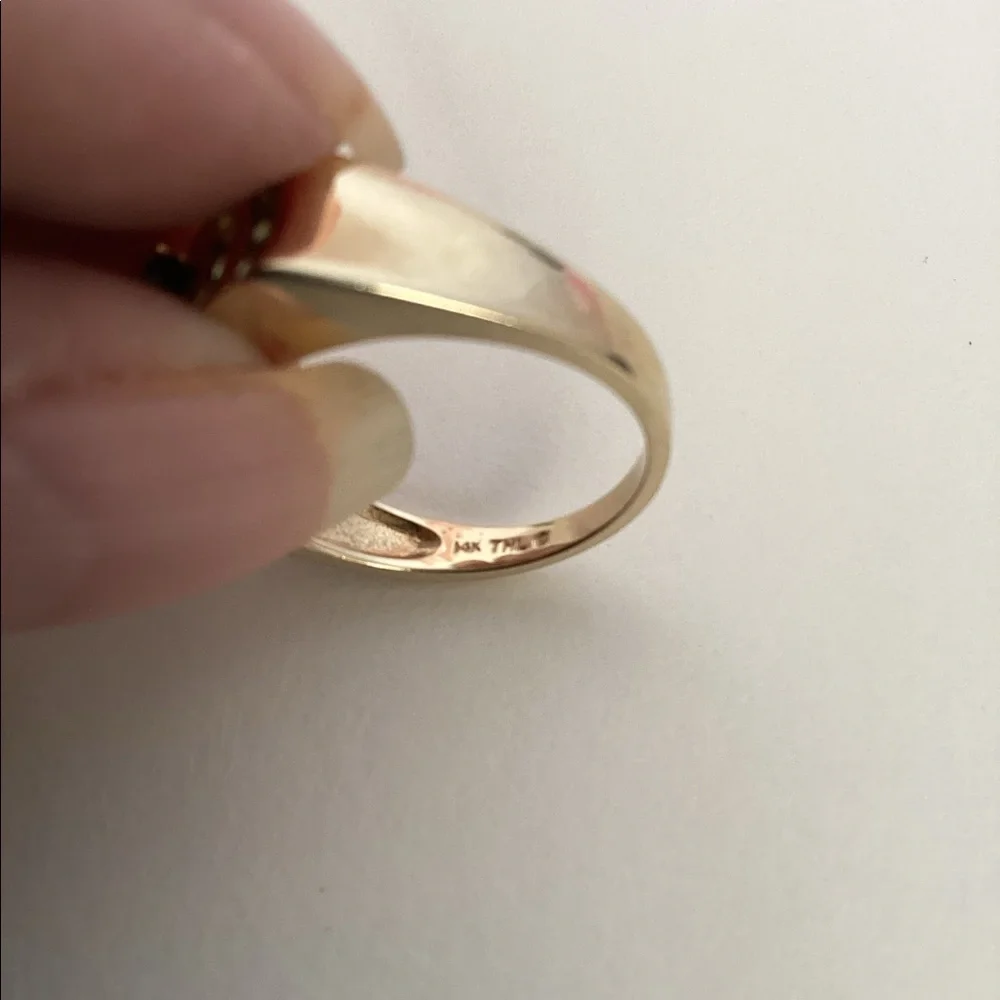 14k UNISEX SPINEL RING. - Picture 8 of 9